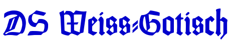DS Weiss-Gotisch 字体